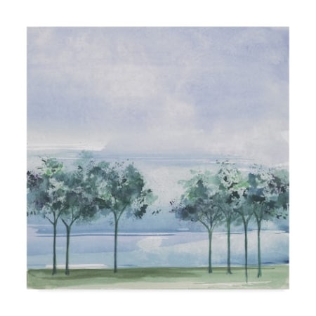 Chris Paschke 'Across The Lake' Canvas Art,14x14